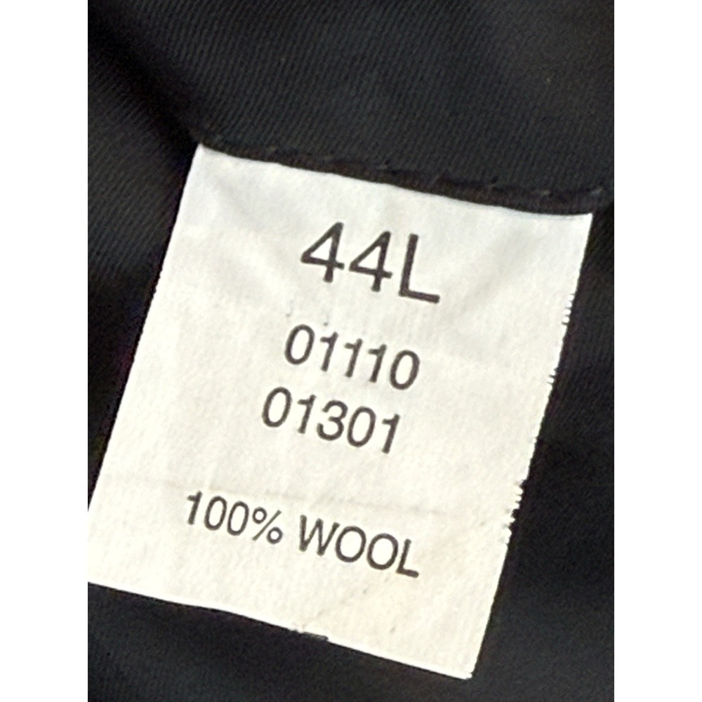 Jos A Bank Travelers Sport Coat Mens 44L Tailored Fit Grey‎ Plaid Wool Blazer - Picture 9 of 12